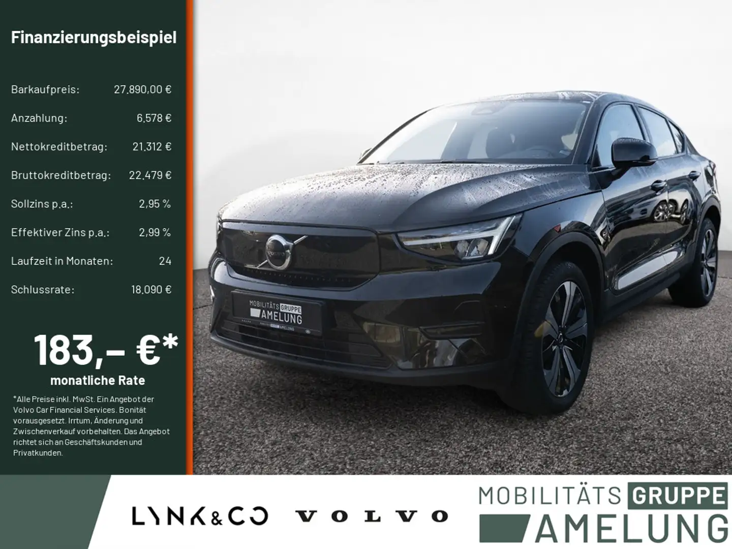 Volvo C40 Core Recharge Pure Electric 2WD LED PANO Schwarz - 1