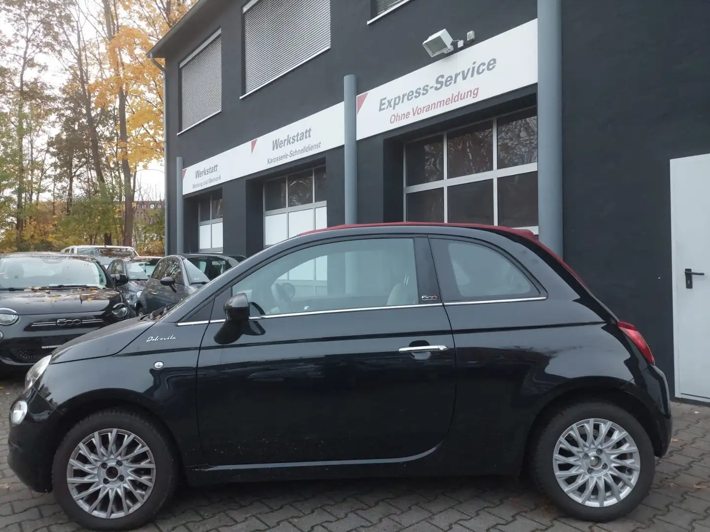 Fiat 500C Cabrio Dolcevita Carplay*Klima*Leichtmetall Schwarz - 2