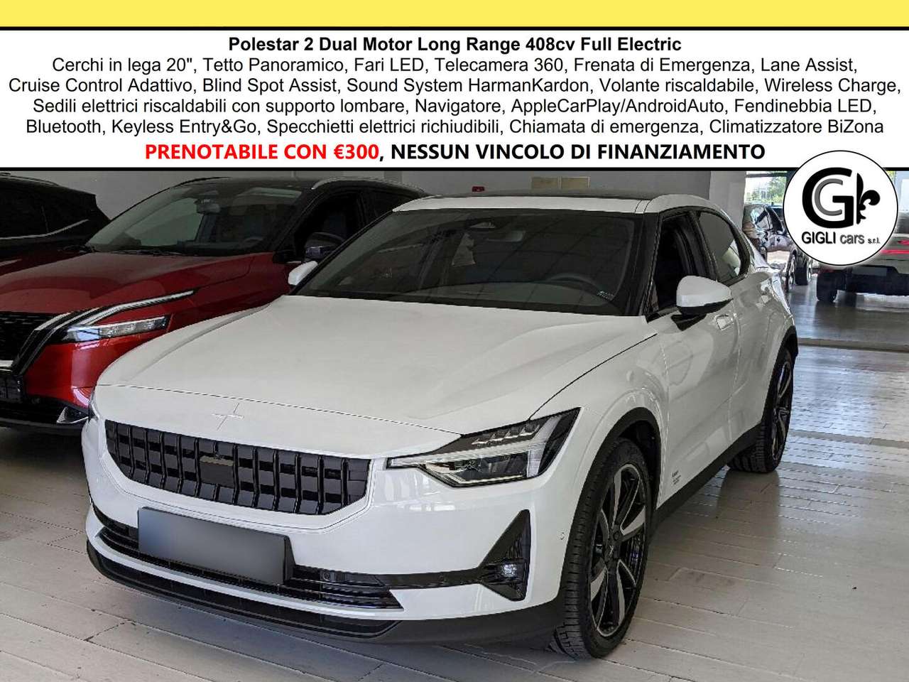 Polestar 2 Dual Motor Long Range 408cv Full Electric Tetto