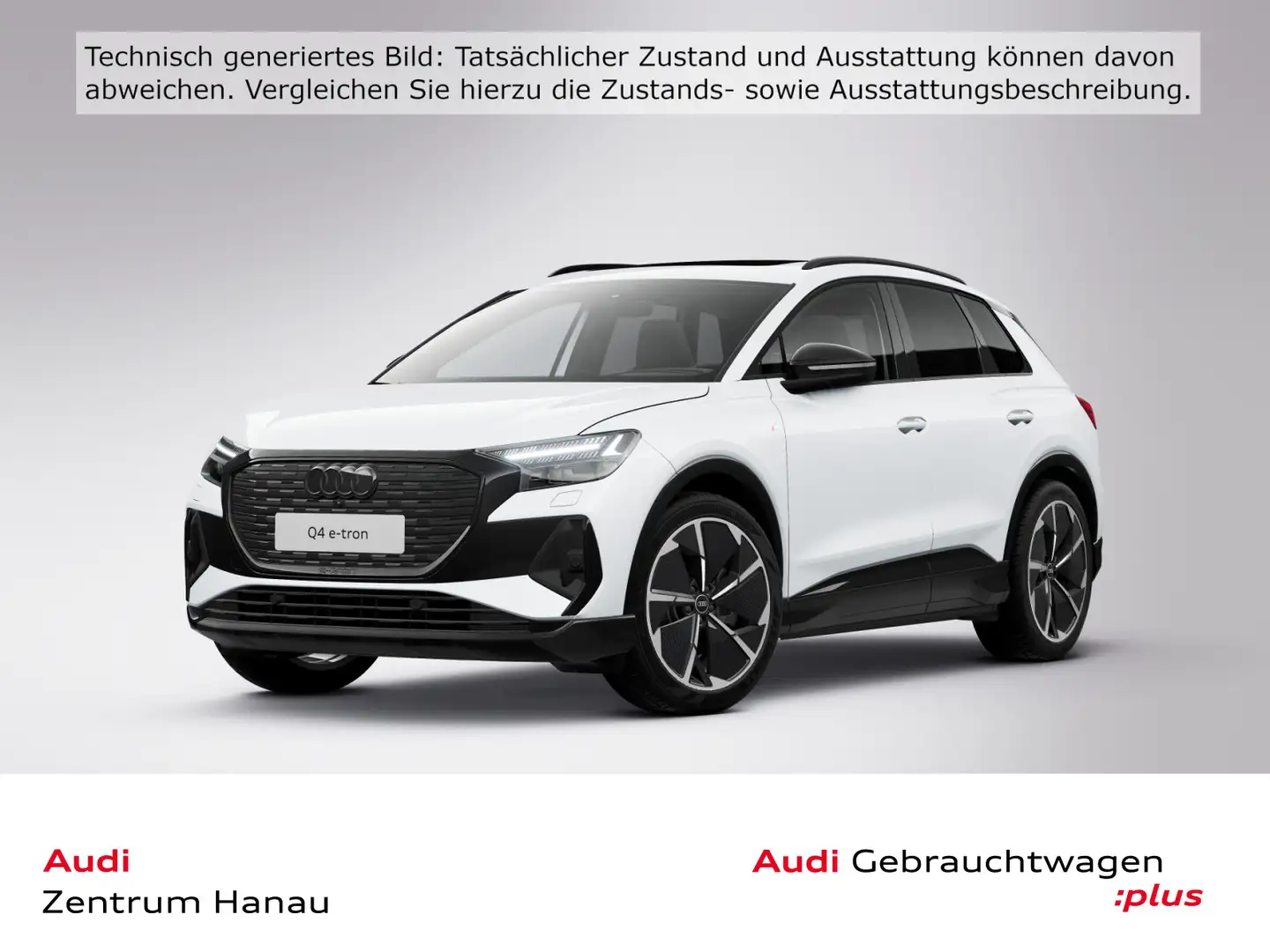 Audi Q4 e-tron 45 S-LINE*NAVI-PLUS*MATRIX*HUD*AHK*21Z Weiß - 1