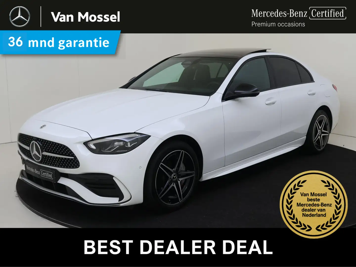 Mercedes-Benz C 300 e AMG Line / Panoramadak/ Night/ Winter Pack/ Weiß - 1