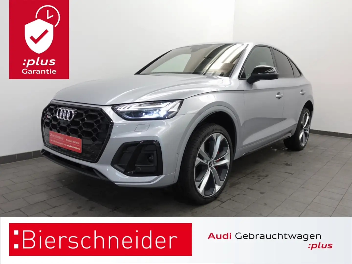 Audi SQ5 Sportback TDI PANO AHK B&O MATRIX LUFT LEDER MEMOR Silber - 1