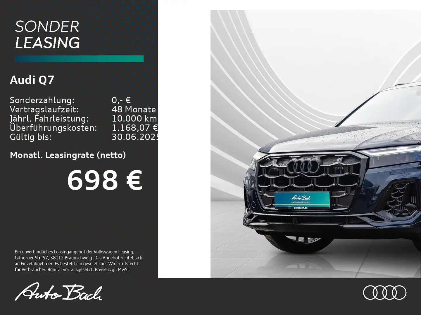 Audi Q7 SUV S-Line 55 TFSI quattro 340PS AIR Allrad A Blau - 1