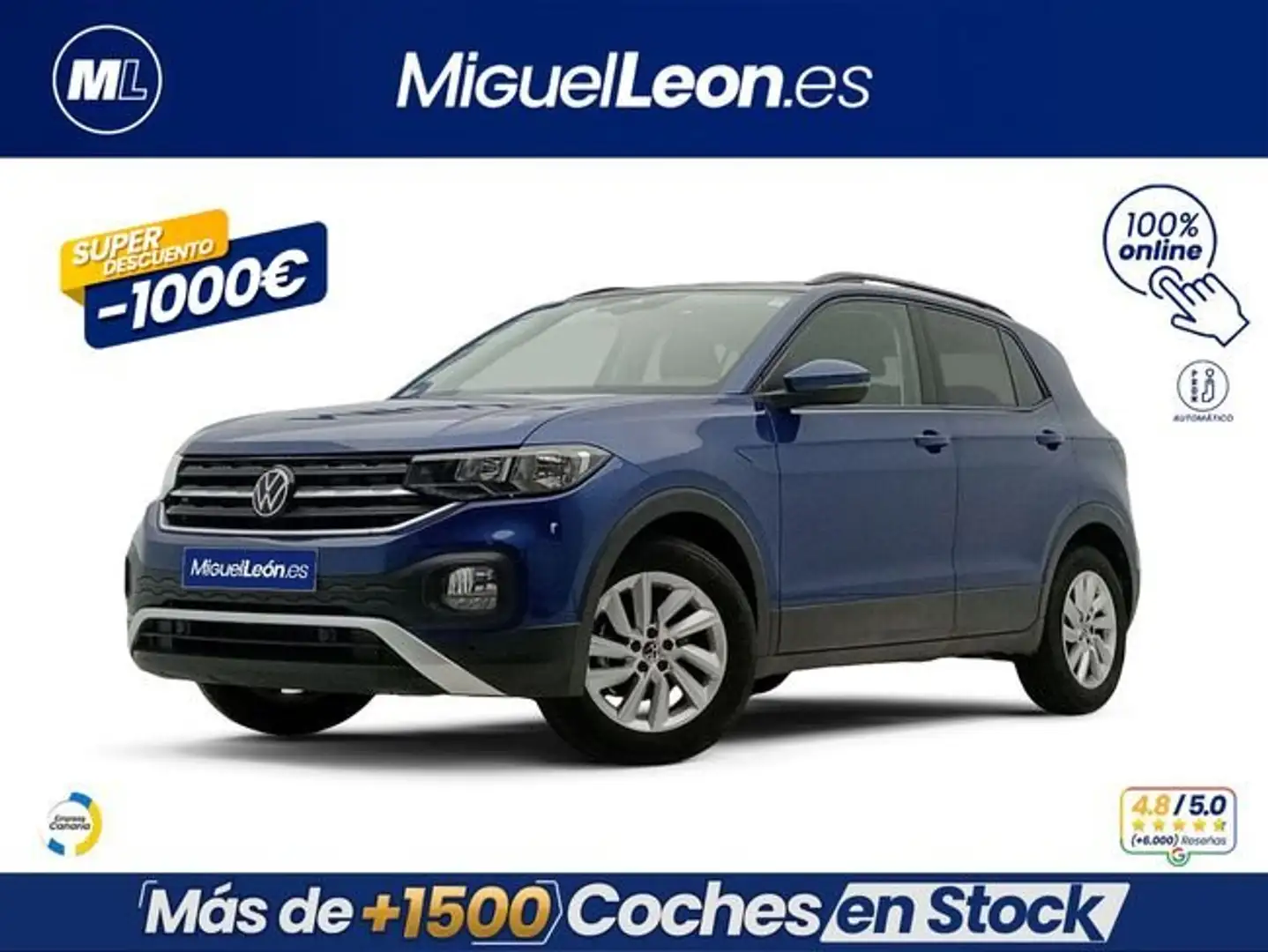 Volkswagen T-Cross 1.0 TSI Advance DSG7 81kW Azul - 1