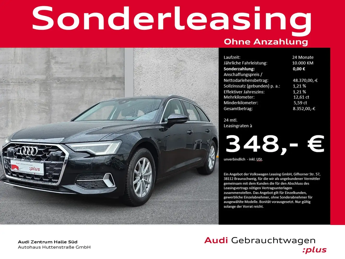 Audi A6 Avant 40 TDI qu advanced MATRIX LEDER ASSIS+ AHK Schwarz - 1