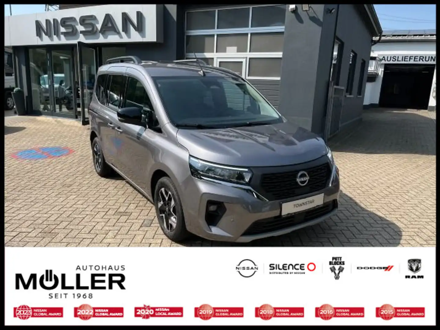 Nissan Townstar Kombi 130PS DCT L1 Tekna Navi Kamera SH Grau - 1