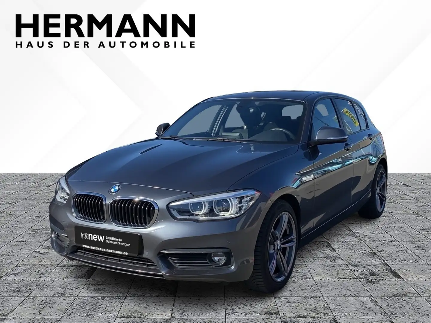 BMW 118 i  Advantage Line *NAVI*LED*LM*AHK*AUT*PDC Gris - 1