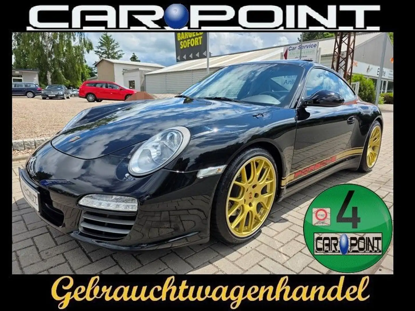 Porsche 997 Carrera 4 Coupe/911, Leder, Schiebedach Černá - 1