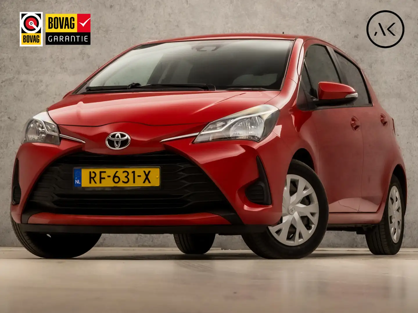 Toyota Yaris 1.0 VVT-i Sport (AIRCO, BLUETOOTH, ELEK RAMEN, GET Rot - 1