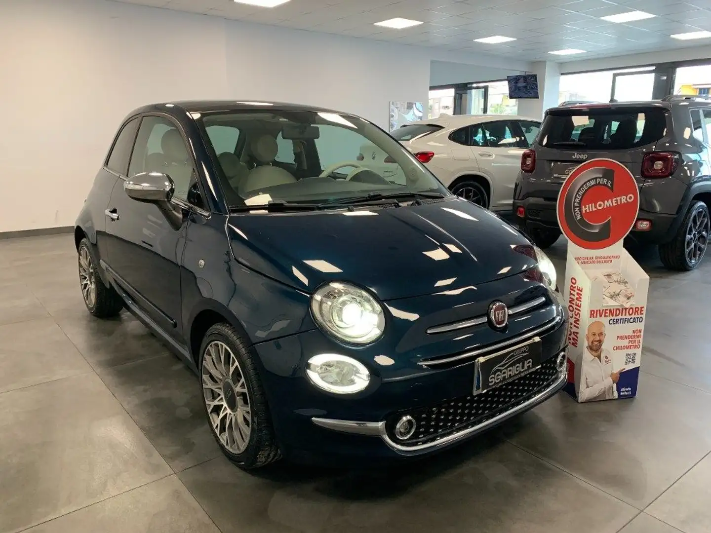 Fiat 500 Tetto Apribile 1.3 Multijet Lounge Blau - 1