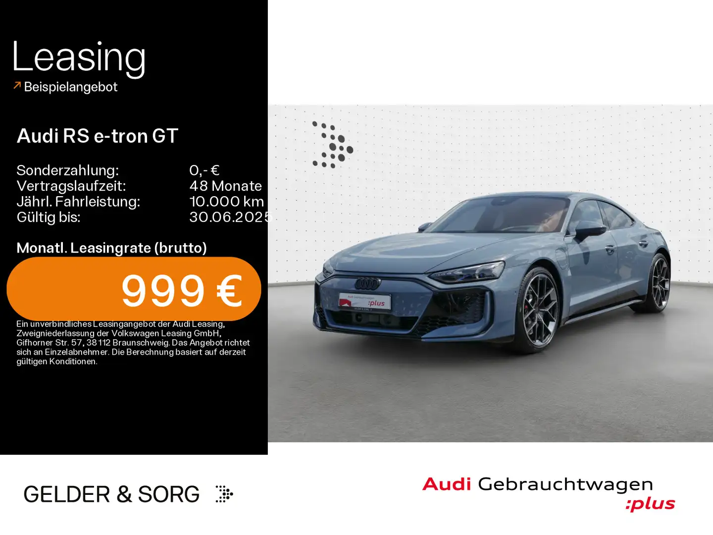 Audi RS e-tron GT qu. 775 PS*Air*Pano*B&O*Allradlenk. Szary - 1