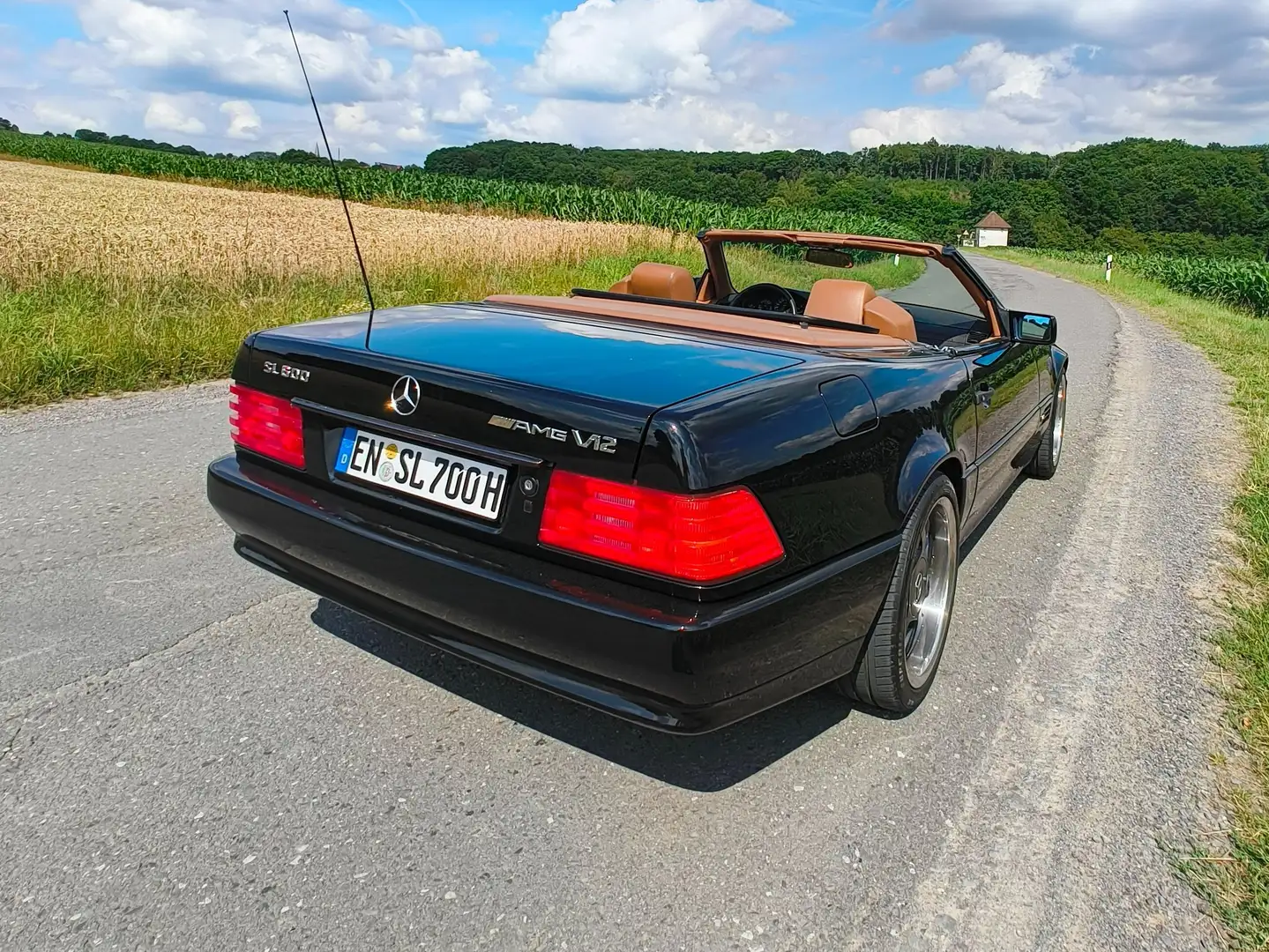 Mercedes-Benz SL 600 V12 Top Zustand 2.Hand dt.Fahrzeug Noir - 2