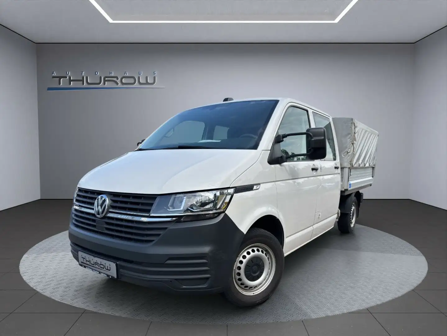 Volkswagen T6 Transporter T6.1 Transporter Doka Pritsche Lang 2.0 TDI 4MOT Weiß - 1