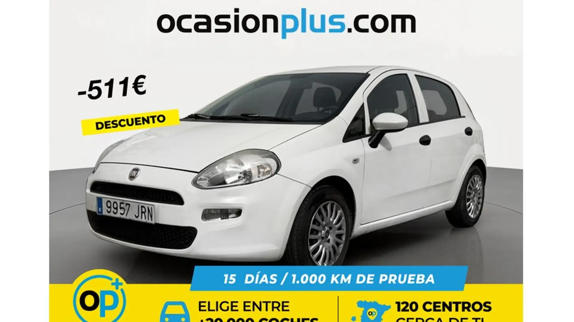 Fiat Punto 1.2 S&S Pop 51kW E6 Blanco - 1