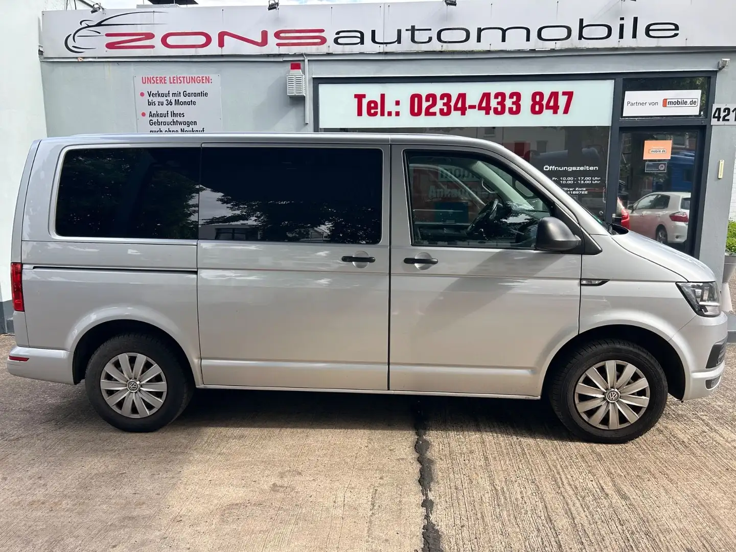 Volkswagen T6 Transporter T6 Multivan+AHK+NaviZB+BT+SHZ+Allwetter+ACC+PDC Argent - 1