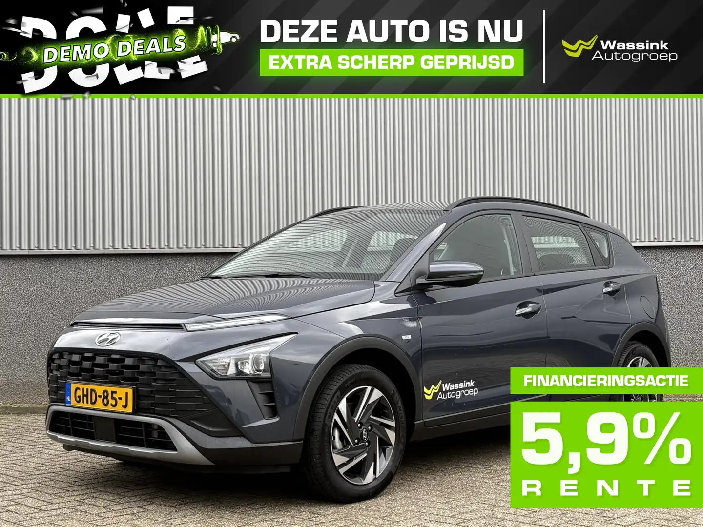 Hyundai BAYON 1.0 T-GDI 48V 100PK Comfort | DEMO DEALS | Apple C Blauw - 1