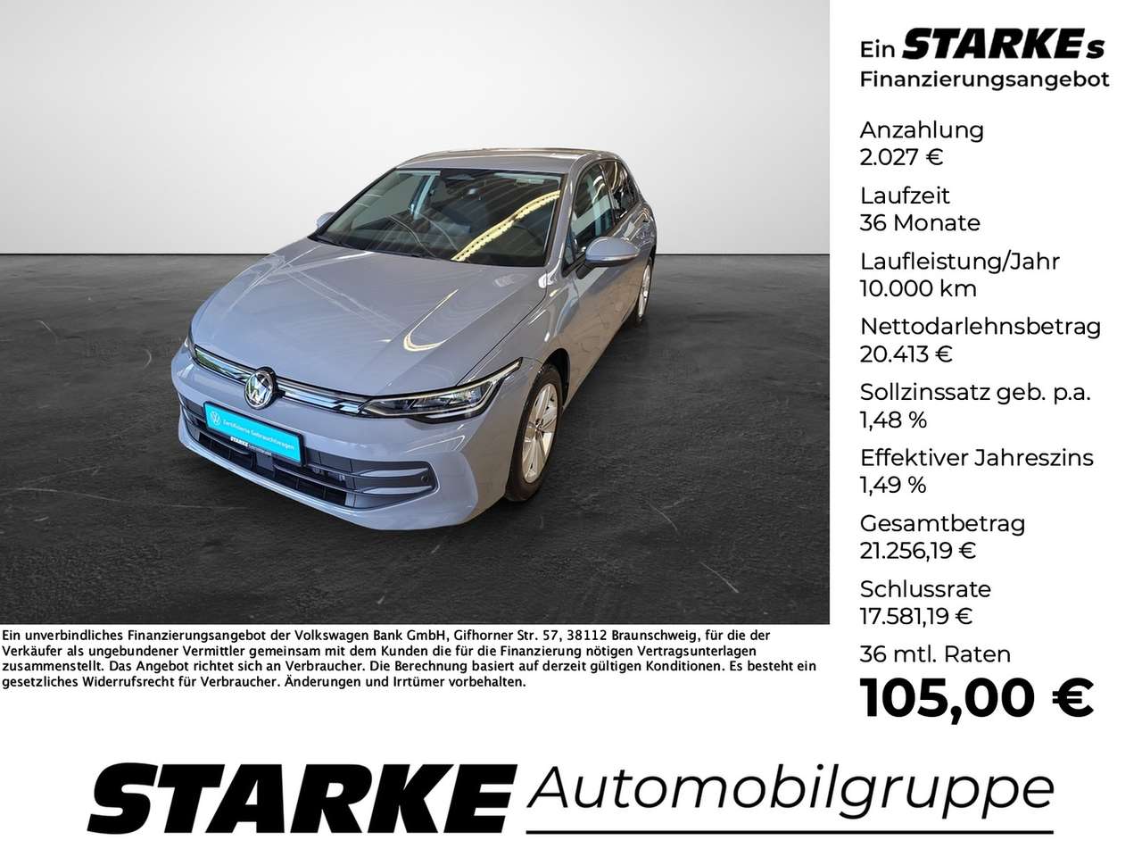 Volkswagen Golf 2025 — 1.5 TSI Life LED Sitzheizung Navi SideAssist