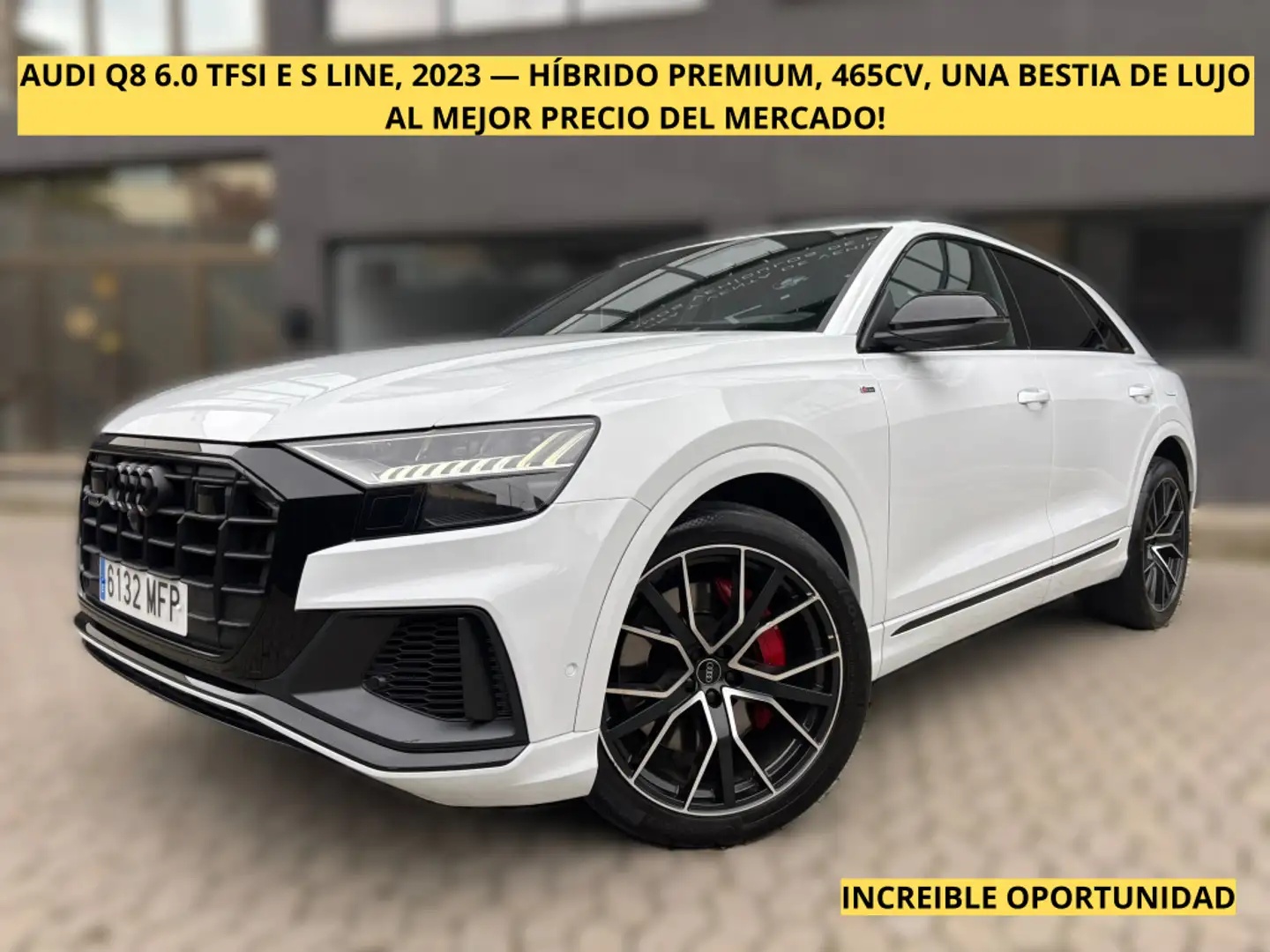 Audi Q8 60 TFSIe Black line plus quattro Blanco - 1