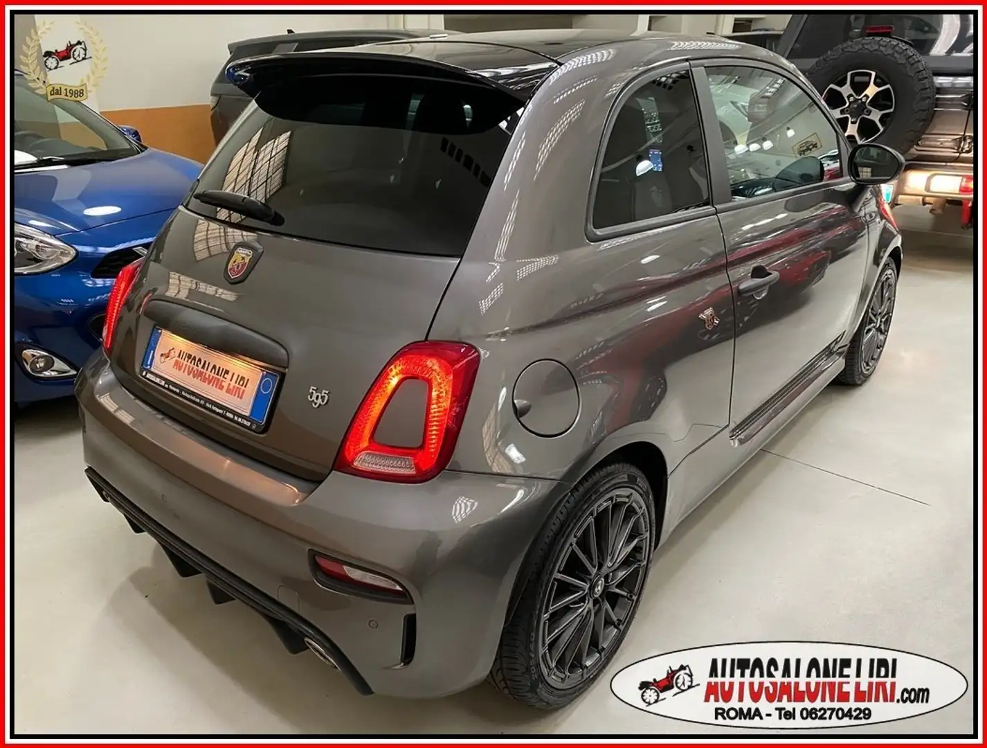 Abarth 595 Turismo 1.4 T-Jet 165cv NAVI/LED/PDC/CARPLAY Gris - 2