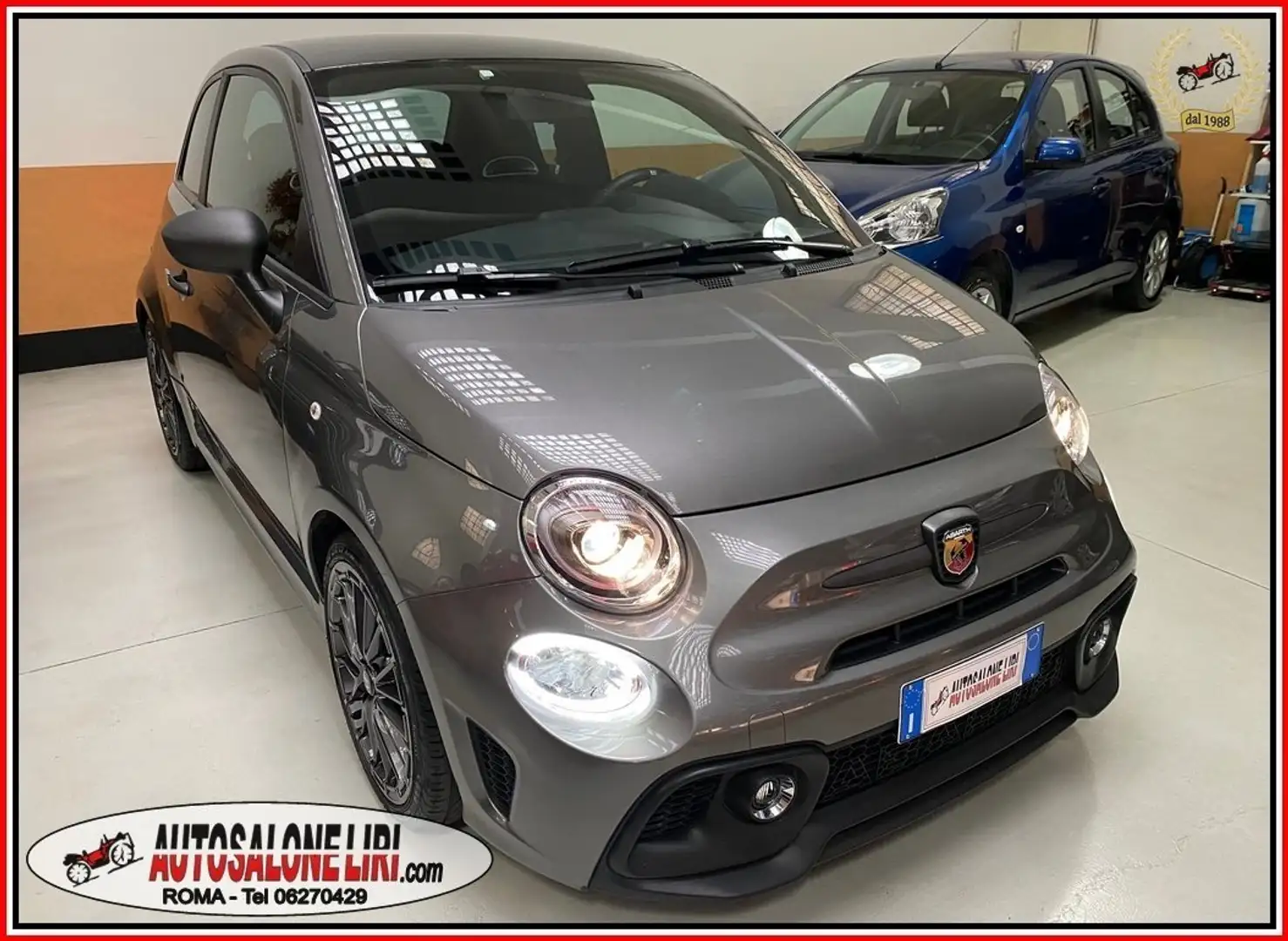 Abarth 595 Turismo 1.4 T-Jet 165cv NAVI/LED/PDC/CARPLAY Gris - 1