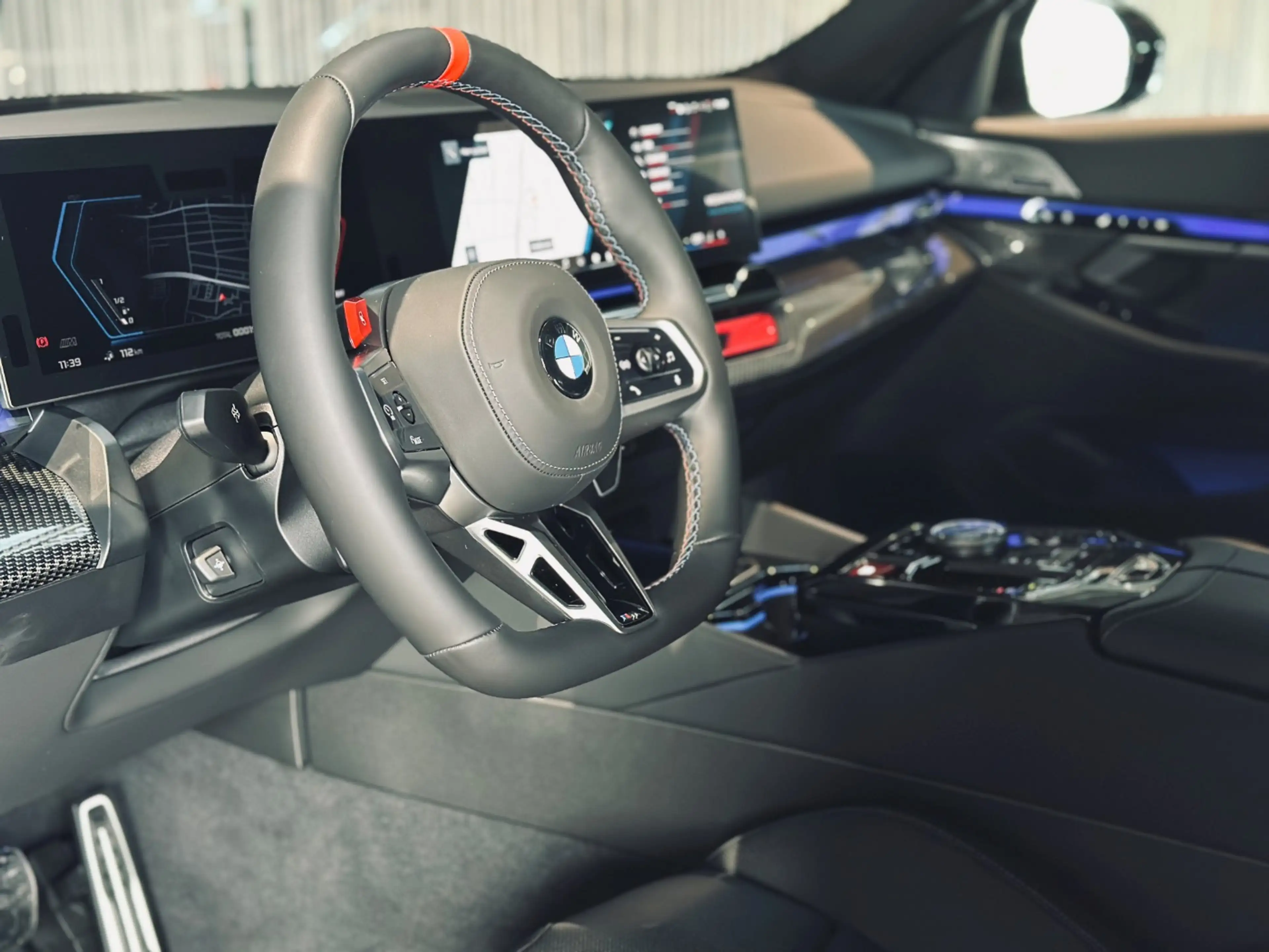 BMW M5 LIMOUSINE. STORM BAY METALLIC LEDER SCHWARZ.++ — photo 12