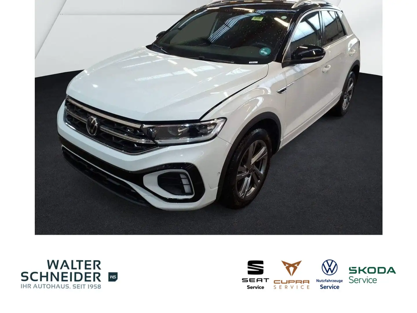 Volkswagen T-Roc 1.5 TSI DSG R-Line AHK Navi LED ACC RFK Weiß - 1