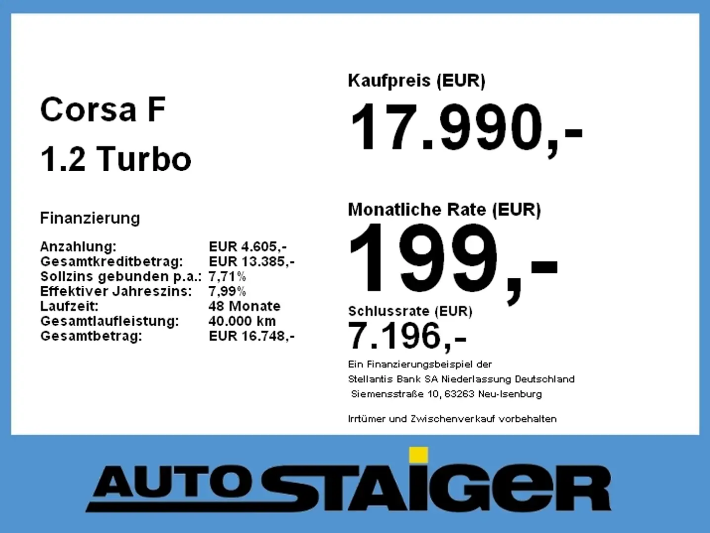 Opel Corsa F 1.2 Turbo Navi~LED~Sitzheizung~DAB~ Zwart - 2