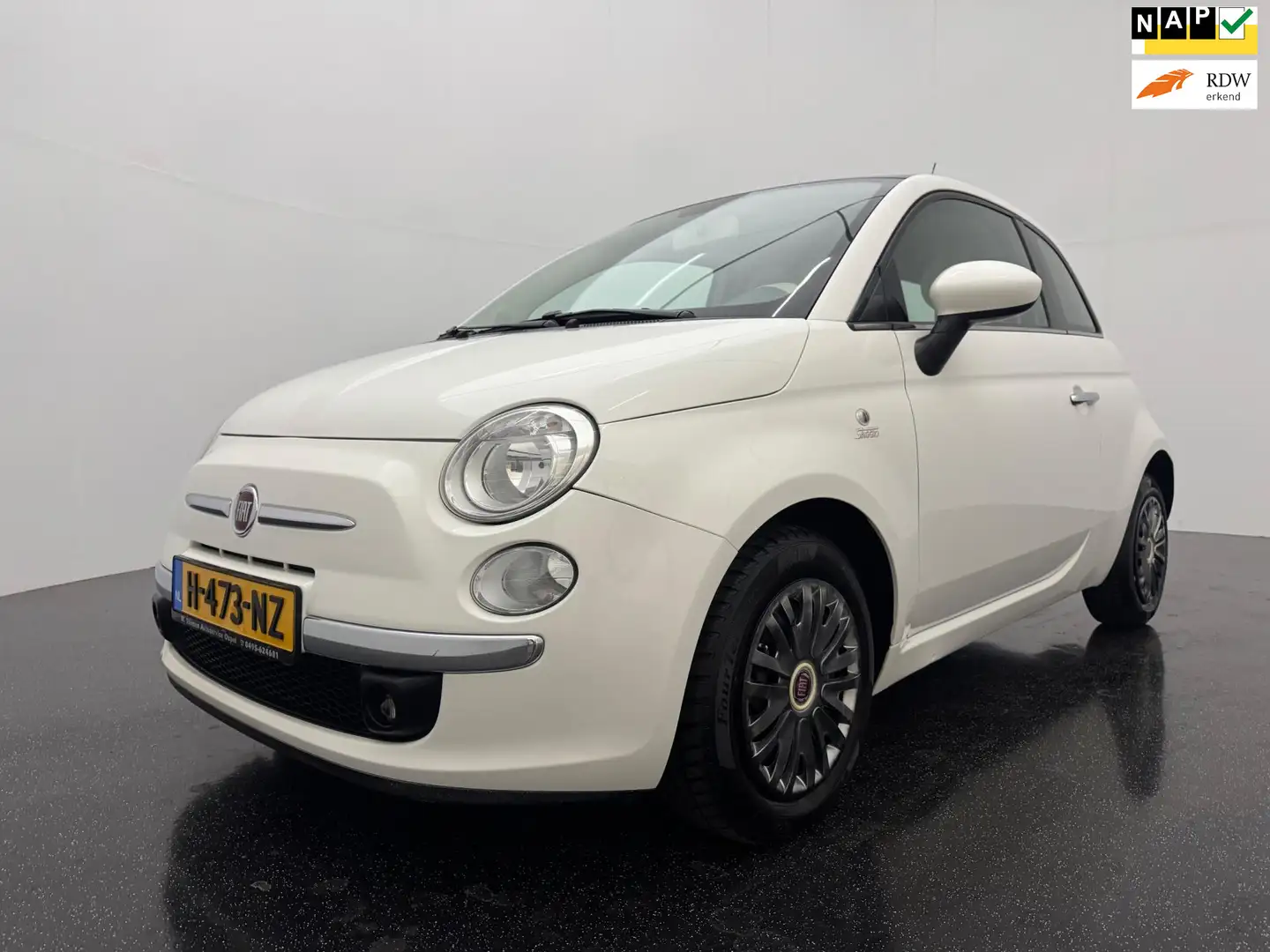 Fiat 500 1.2 Naked AppleCarplay/Airco/Dakraam Blanc - 1