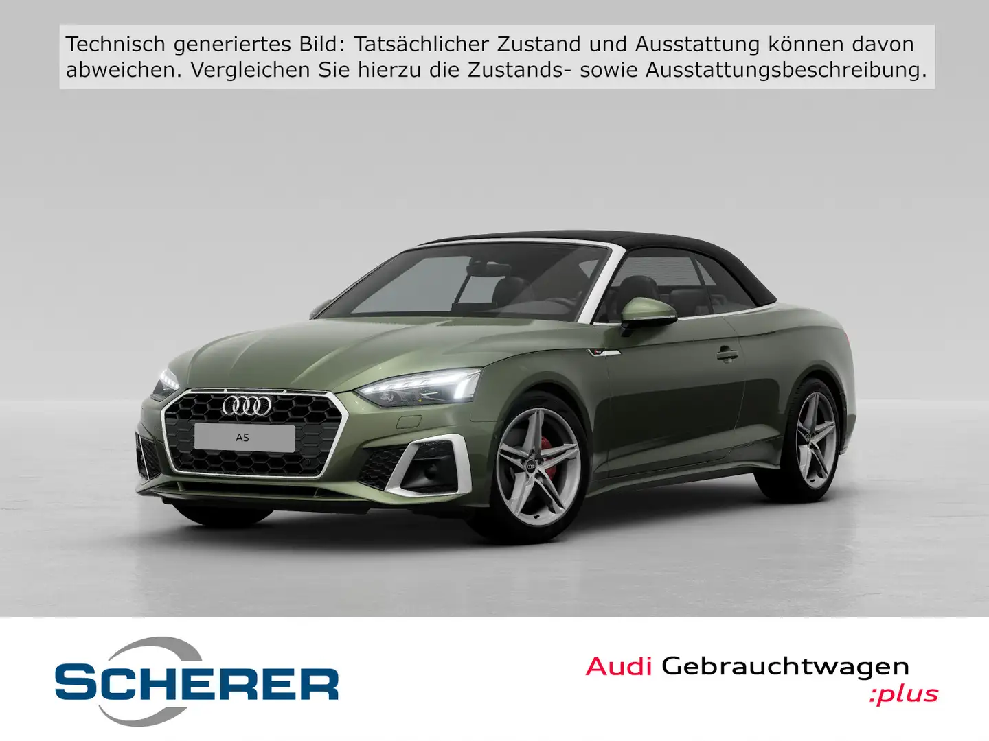 Audi A5 40 TDI S line S tronic NAVI LASER A Grün - 1