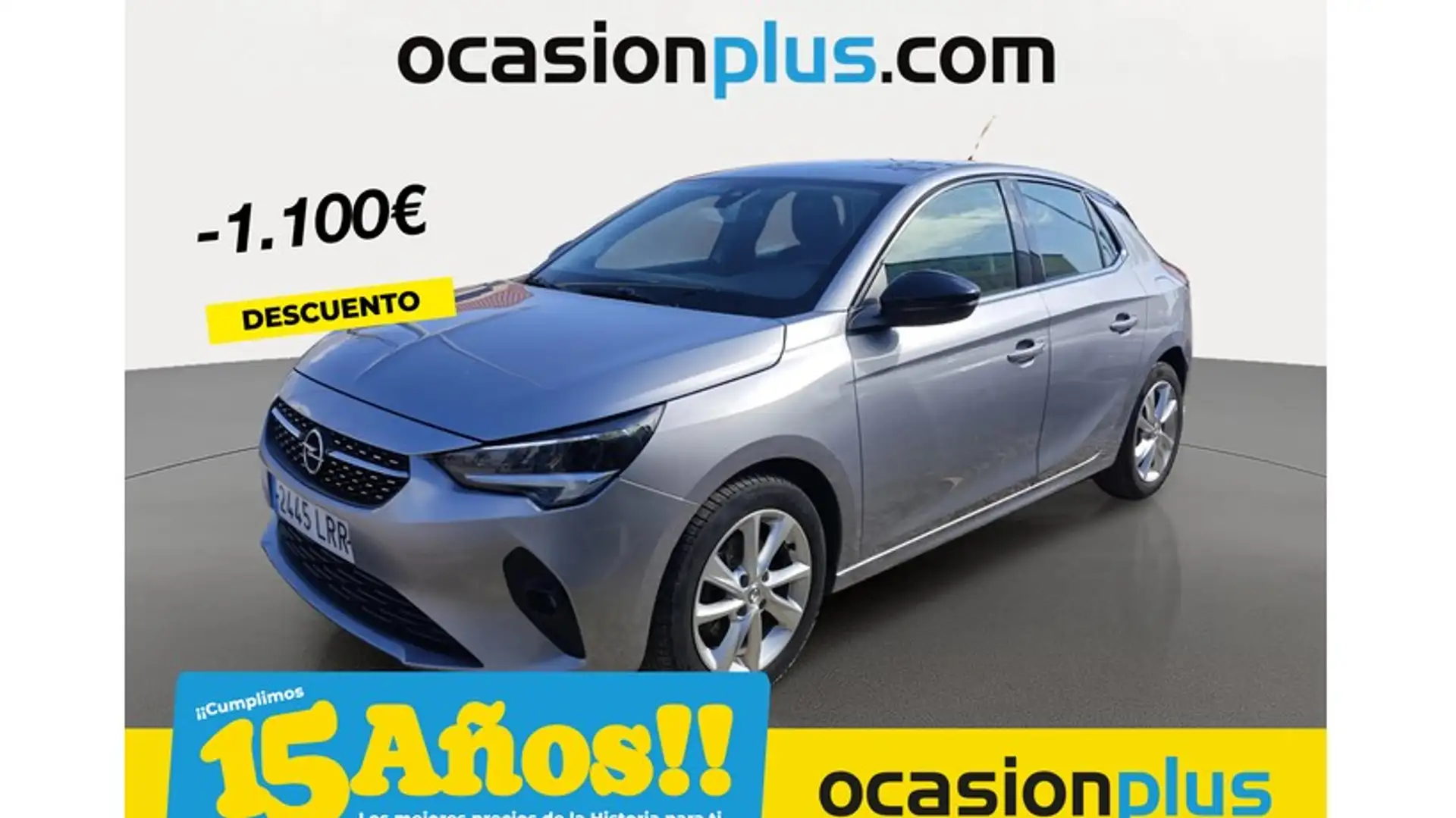Opel Corsa 1.2T XHT S/S Elegance AT8 100 Gris - 1