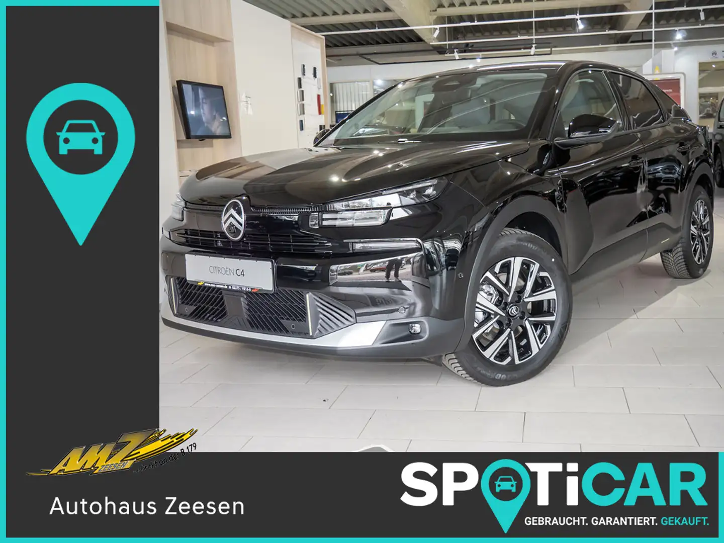 Citroen C4 Hybrid 145 Max LED NAVI KAMERA 360° ACC Negro - 1