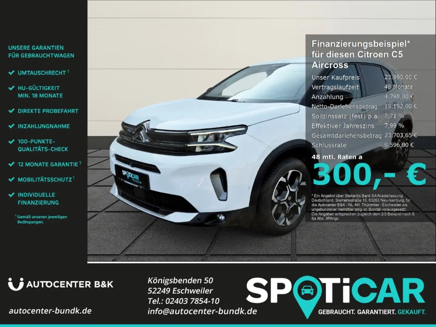 Citroen C5 Aircross PureTech 130 EAT8 Max SHZ Techno-Paket Blanc - 1