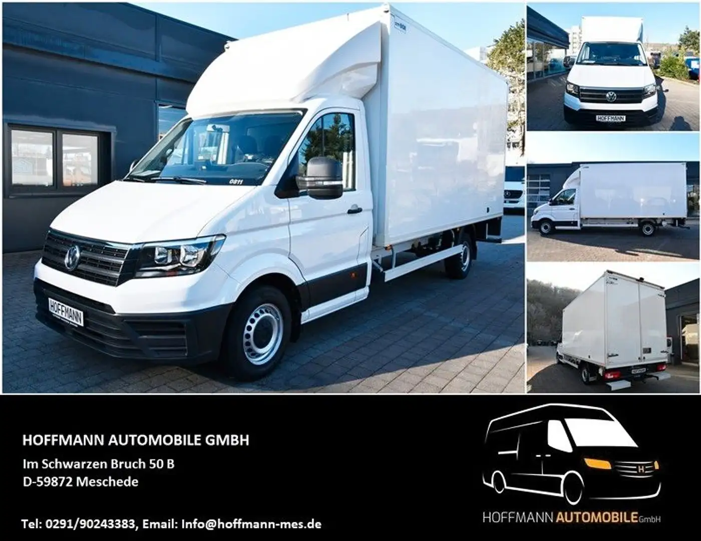 Volkswagen Crafter Möbelkoffer Koffer AHK*  Maße:4,38x2,14m Weiß - 1