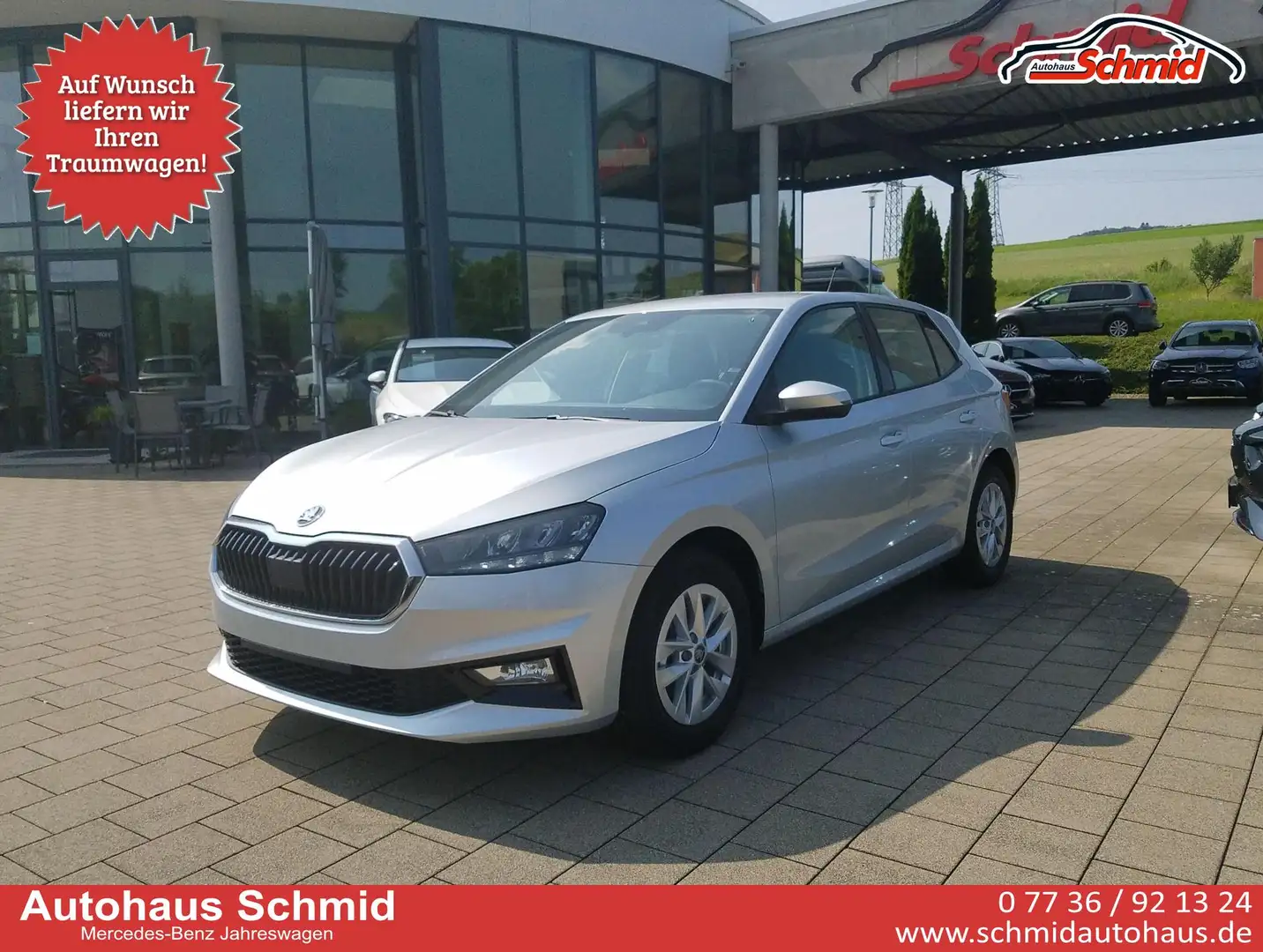 Skoda Fabia 1,0 MPI 59 kW130 Jahre Kamera, Alufelgen, Sitzh... Zilver - 1