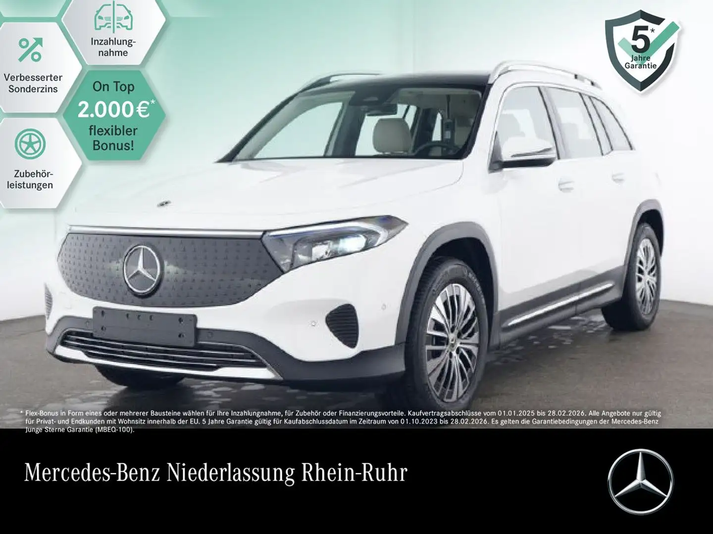 Mercedes-Benz EQB 300 4M PROG+PLUS-PAKET+AHK+PANO+KAMERA+KEYLESS Blanc - 1