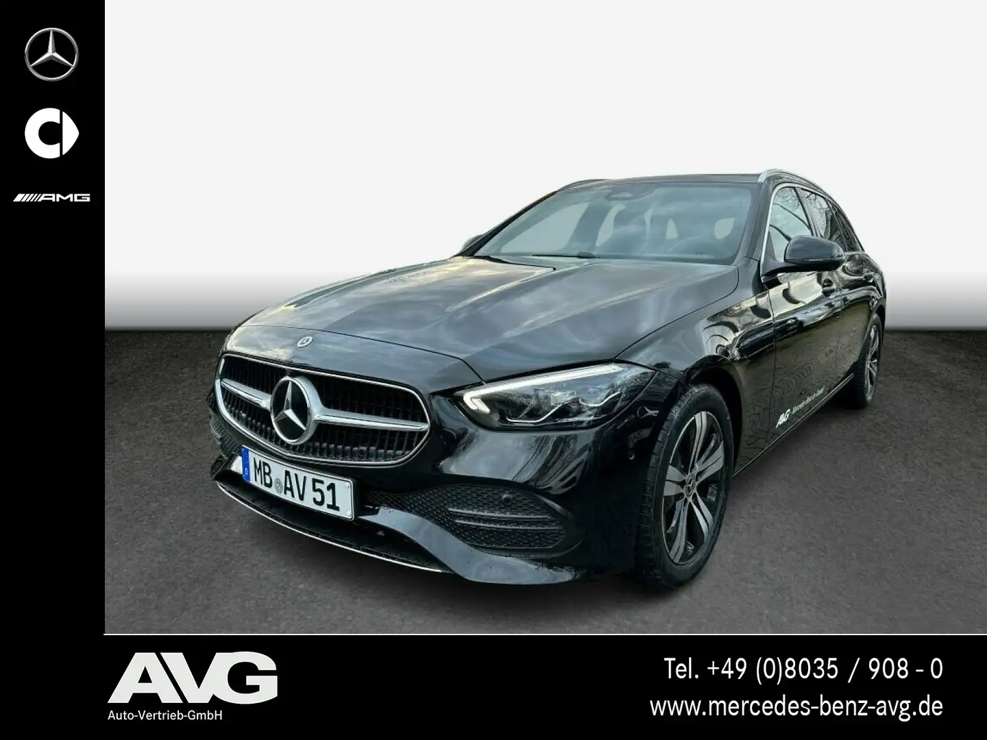 Mercedes-Benz C 220 C 220 d T Avantgarde AHK Memory Distronic 360° Noir - 1