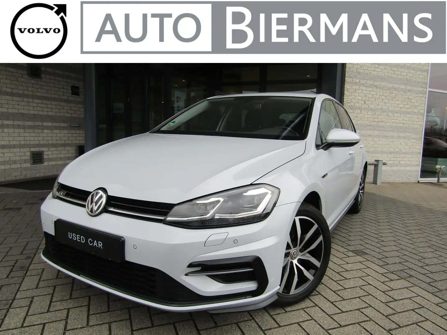 Volkswagen Golf Vii 7 Highline Business 1.5 R DSG | Dynam. knipper Blanc - 1