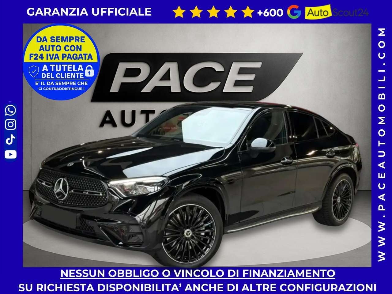 Mercedes-Benz GLC 220 D AMG PREMIUM BLACK NIGHT PACK PDC TETTO PEDANE
