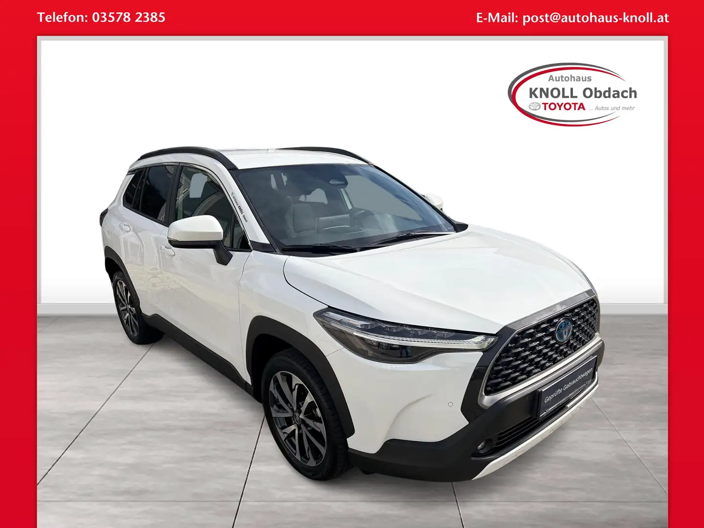 Toyota Corolla Cross 1,8 Hybrid FWD Active Drive Weiß - 1