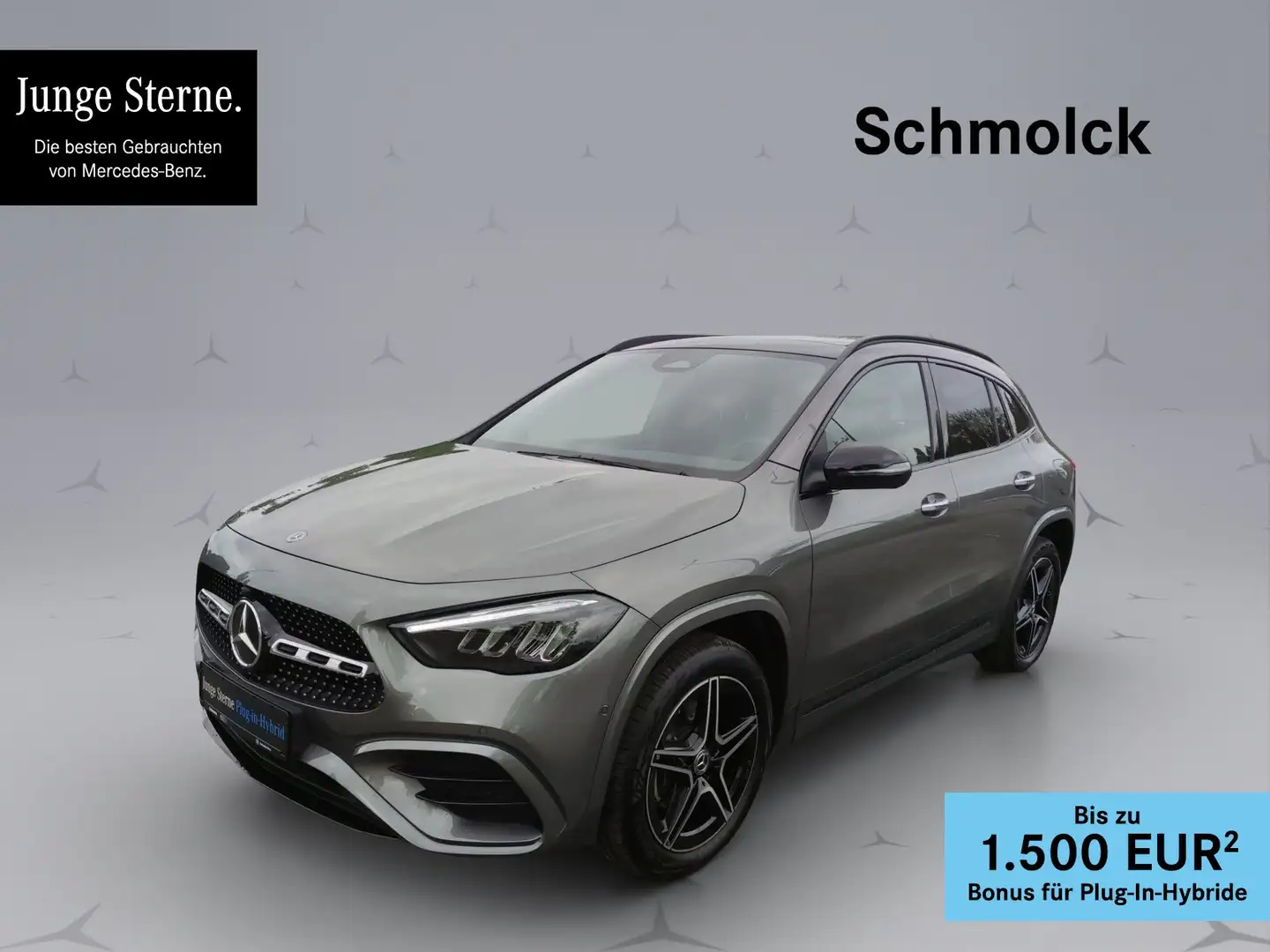 Mercedes-Benz GLA 250 e AMG+8G+LED+MBUX+PANO+KYLS+NIGHT+DSTR++ Grijs - 1