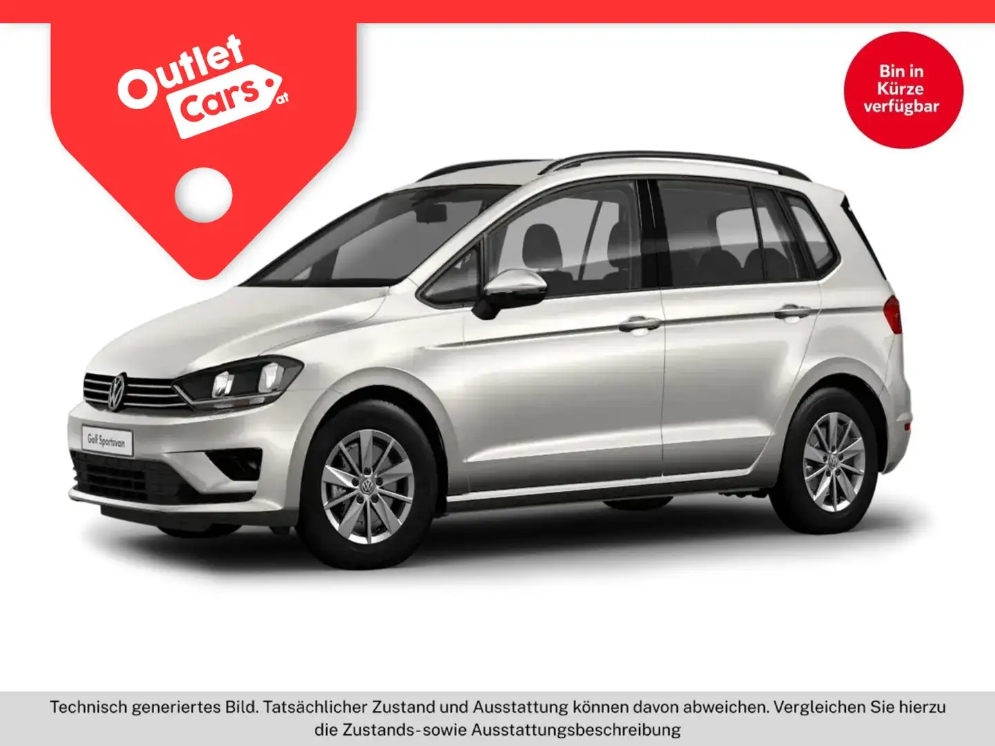 Volkswagen Golf Sportsvan 1.2 TSI Comfortline LM+PDC+SHZ Silber - 1