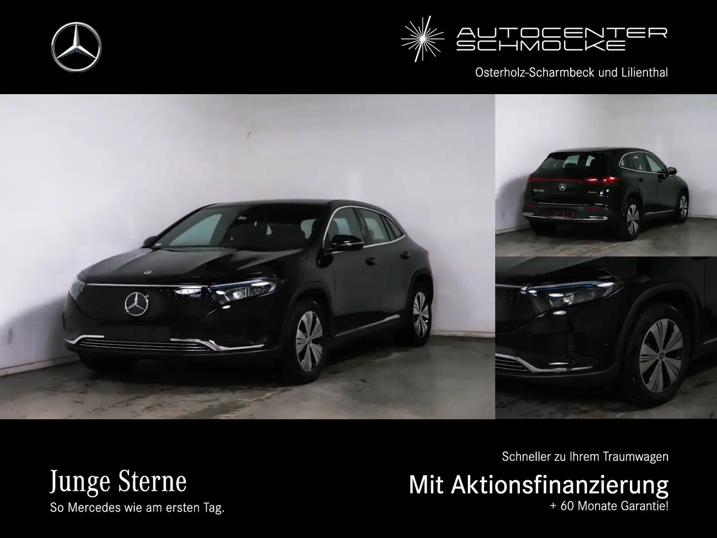 Mercedes-Benz EQA 300 EQA 300 4M ADVANCED AHK*KAMERA*TOTWINKEL*LED*etc Schwarz - 1