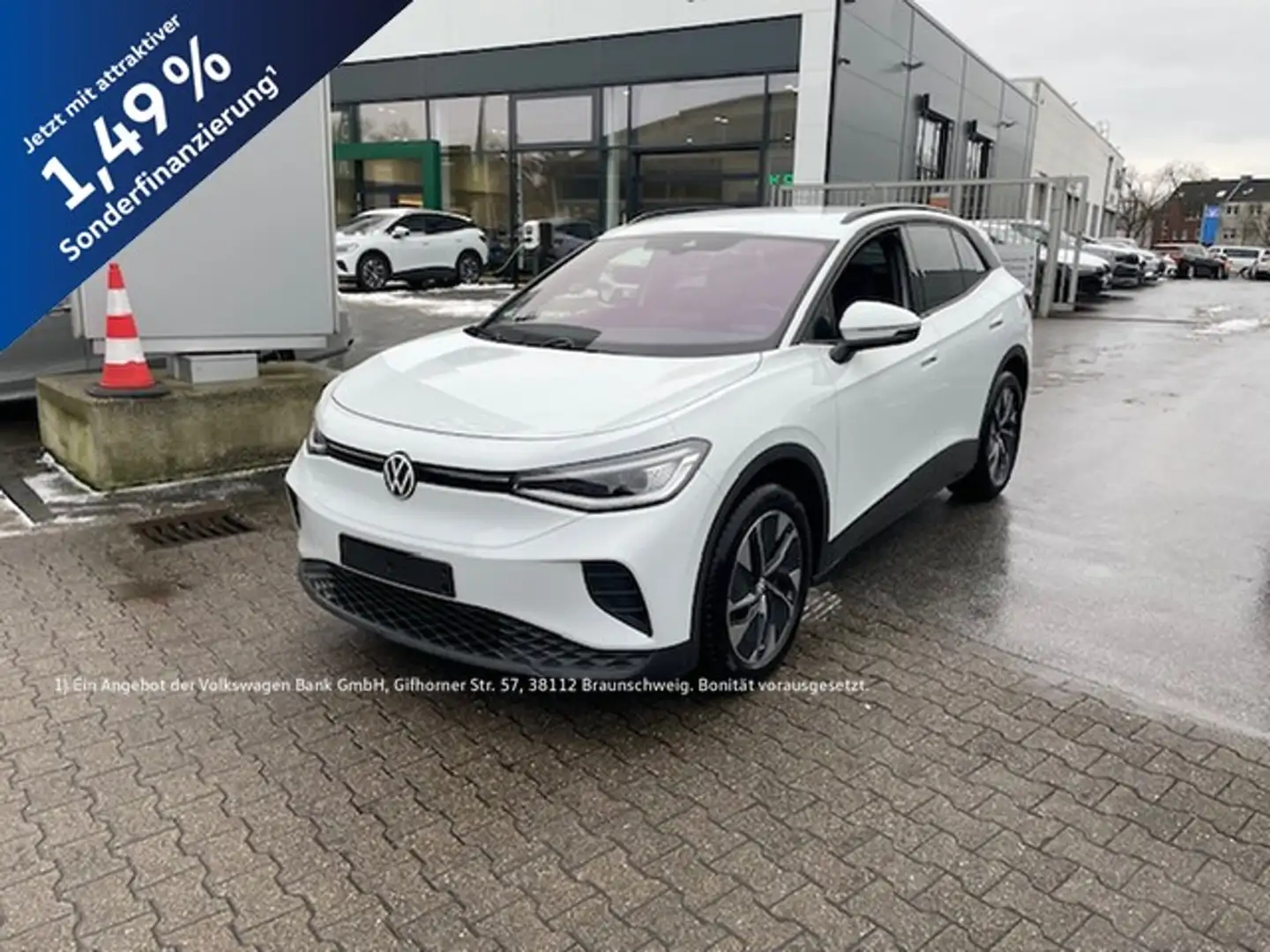 Volkswagen ID.4 Pro 210 kW SideAssist ACC Wärmep. Navi 19Zoll I... Weiß - 1