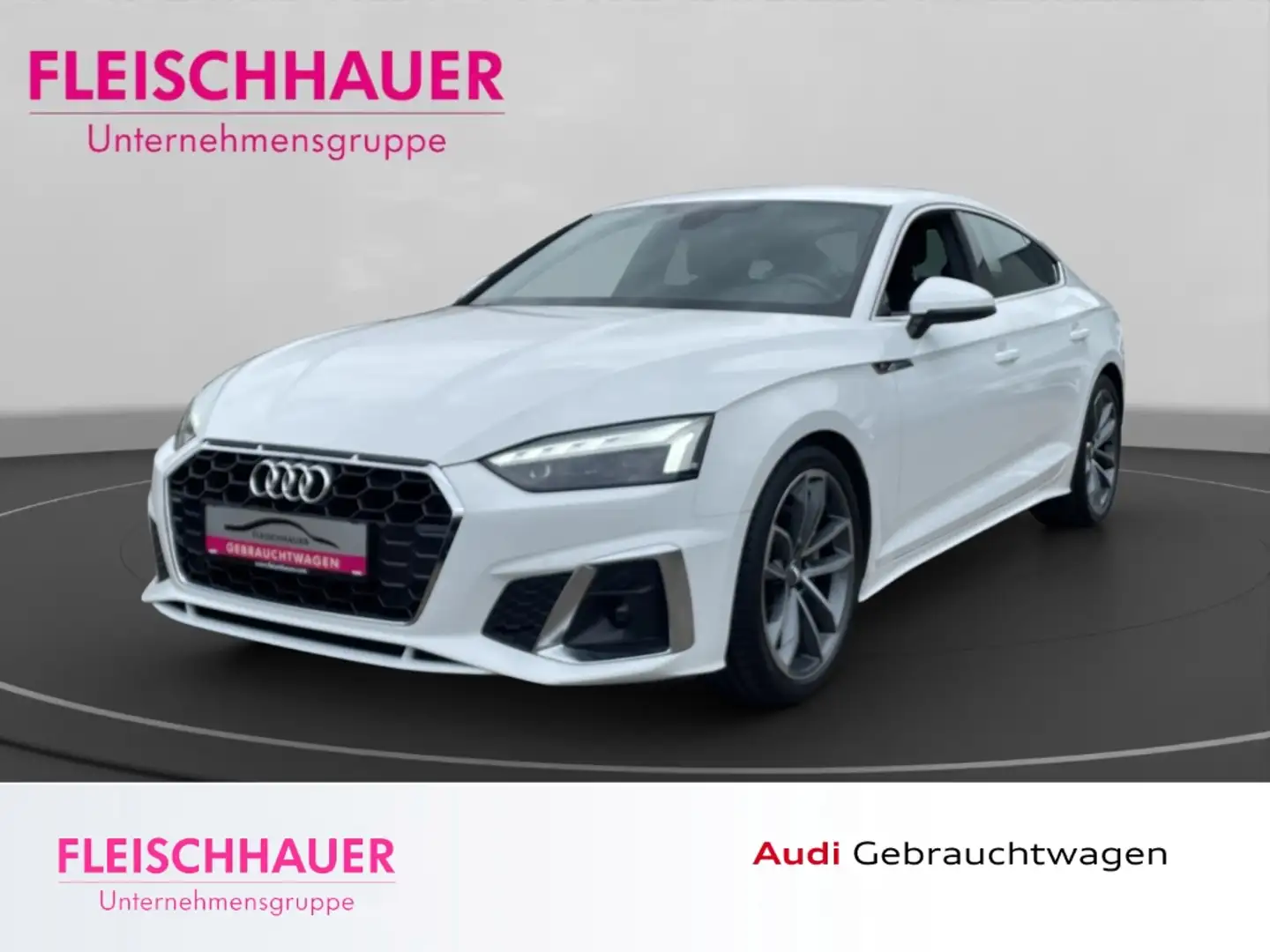 Audi A5 Sportback 40 TDI 2x S-Line RFK Business el Heckkla Blanc - 1
