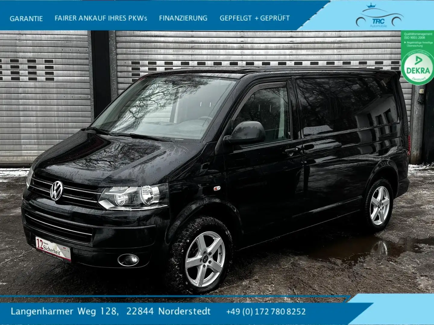Volkswagen T5 Transporter Kasten-Kombi Kasten Noir - 1