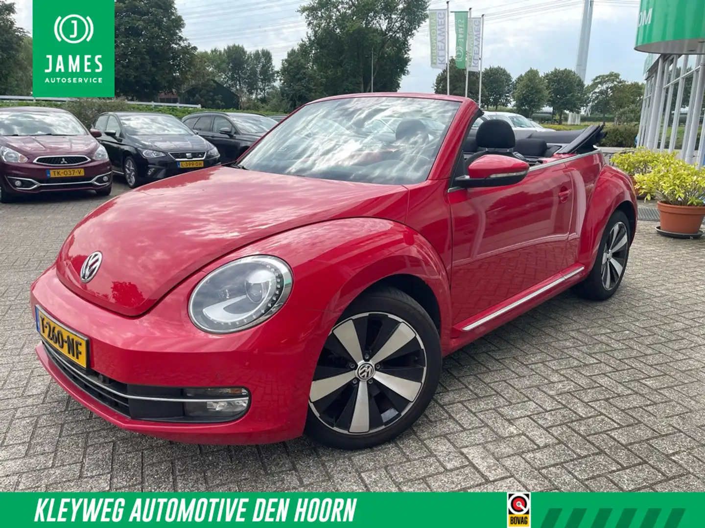 Volkswagen Beetle Cabriolet 1.4 TSI 160pk Sport, Nav, PDC, Stoelverw Rojo - 1