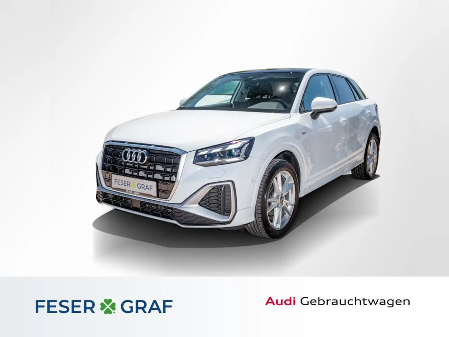 Audi Q2 35 TFSI S tronic S line /Matrix/Pano/Navi/RFK Weiß - 1