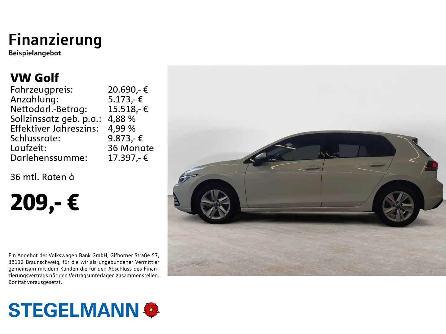 Volkswagen Golf VIII 2.0 TDI DSG Life LED*AHK*Navi* Blanco - 2
