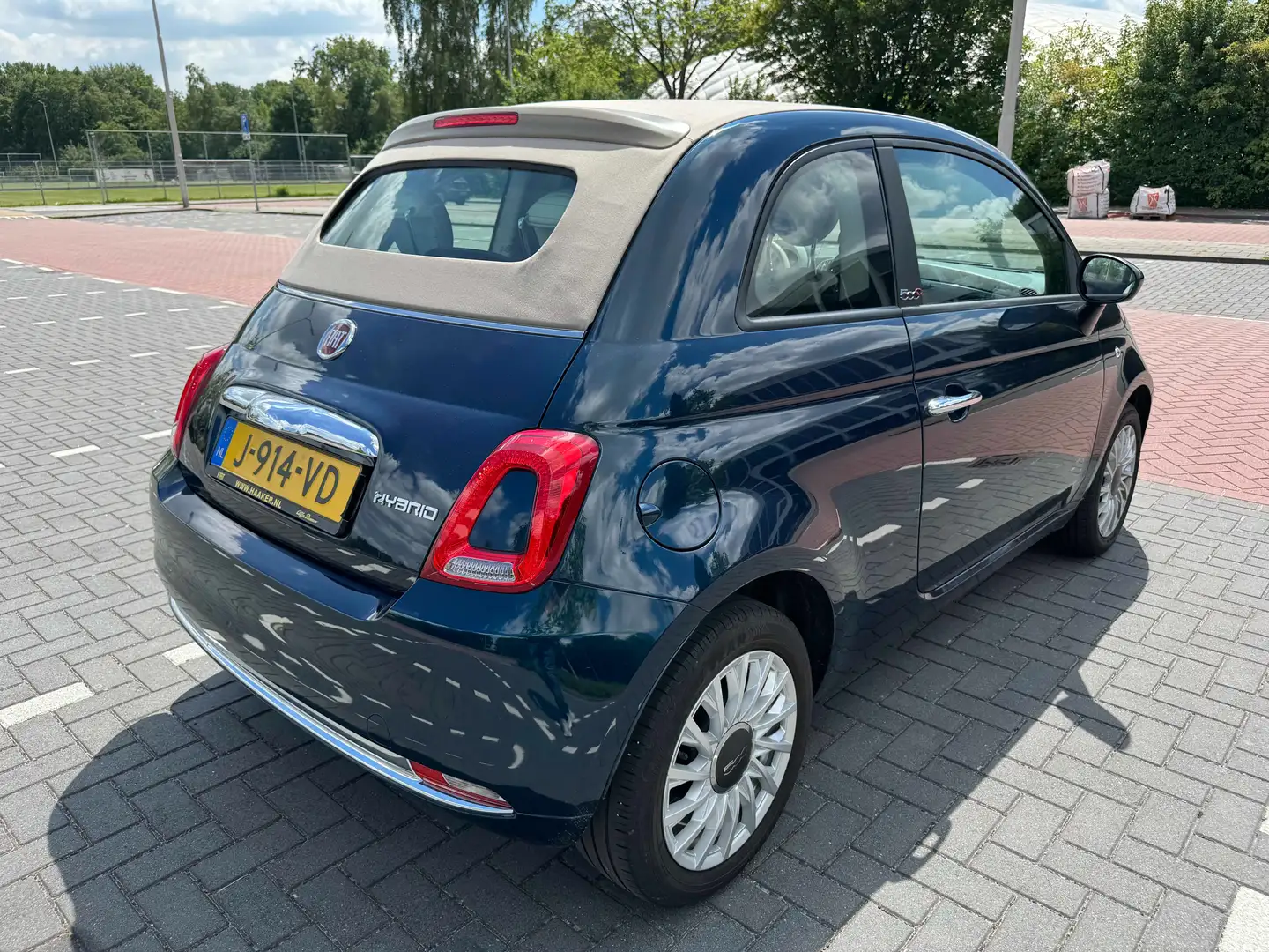 Fiat 500 500 1.0 Hybr. Lounge Blauw - 1