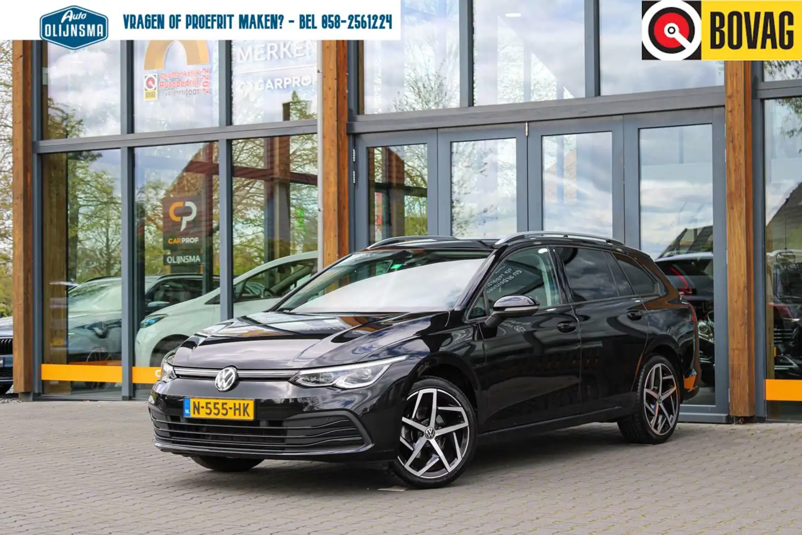 Volkswagen Golf Variant 1.5 eTSI R-Line Business+|Stoelverwarming|ACC|Trek Siyah - 1